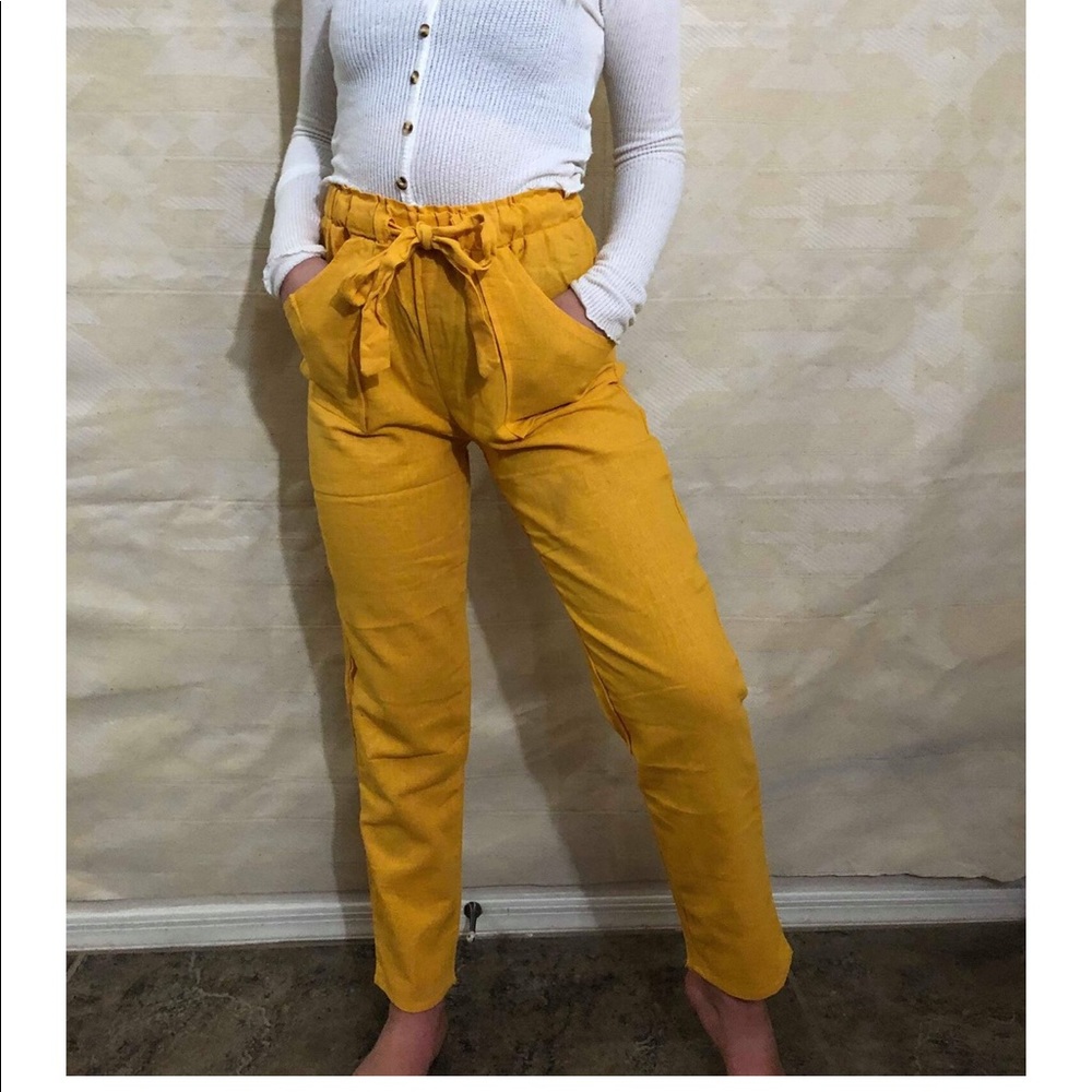 Yellow paper bag highwaters